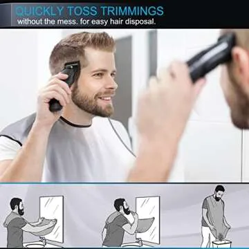 HUPBIPY Beard Bib for Men - Easy Grooming & Clean-up