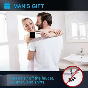 HUPBIPY Beard Bib for Men - Easy Grooming & Clean-up