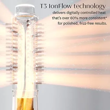 T3 AireBrush Duo Hot Air Blow Dry Brush with IonFlow Tech