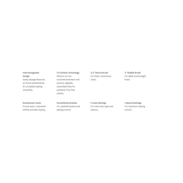 T3 AireBrush Duo Hot Air Blow Dry Brush with IonFlow Tech