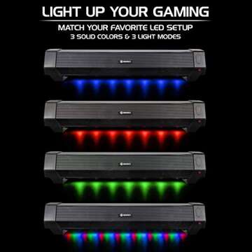 ENHANCE Gaming Sound Bar - 40W LED Speaker for Desktops