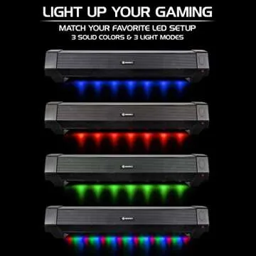 ENHANCE Gaming Sound Bar - 40W LED Speaker for Desktops