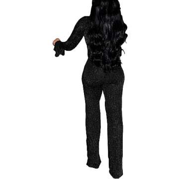 Stylish Women's Black Formal Jumpsuit with Belt for Parties