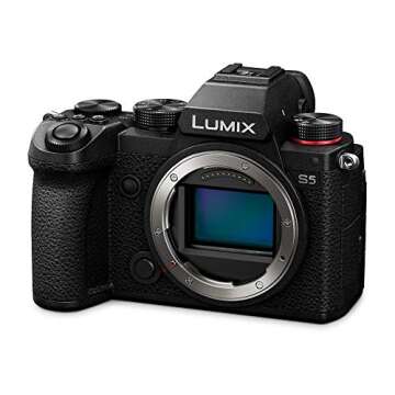 Panasonic LUMIX S5 Full Frame Mirrorless Camera, 4K 60P Video Recording with Flip Screen & WiFi, L-M...
