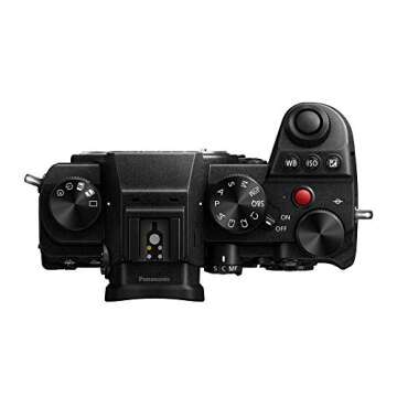Panasonic LUMIX S5 Full Frame Mirrorless Camera, 4K 60P Video Recording with Flip Screen & WiFi, L-Mount, 5-Axis Dual I.S., DC-S5BODY (Black)