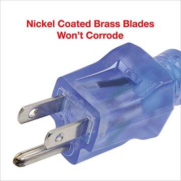 Clear Power 15 ft 3 Outlet Heavy Duty Extreme Cold Weather Engine Block Heater Outdoor Extension Cor...