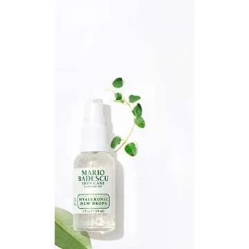 Mario Badescu Hyaluronic Dew Drops for All Skin Types – Hydrating Gel-Serum Hybrid with Sodium Hyaluronate, Niacinamide & Botanical Extracts for a Dewy, Glass-Like Glow – 1 Fl Oz
