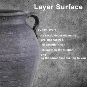 Stunning Large Rustic Ceramic Vase for Home Decor