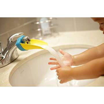 Aqueduck Faucet Extender for Fun and Independent Handwashing