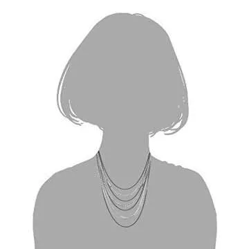 Elegant Black Silver Layered Chains Statement Necklace