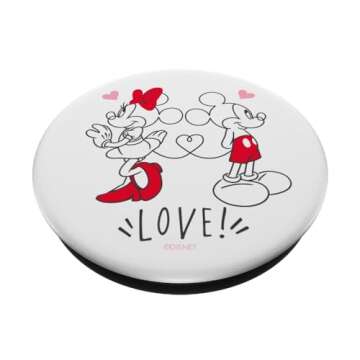 Disney Mickey and Minnie Love Hearts PopSockets Adhesive PopGrip