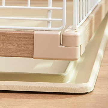 Stylish Medium Dog Crate from IRIS USA with Sliding Door