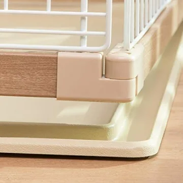 Stylish Medium Dog Crate from IRIS USA with Sliding Door