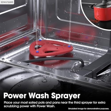 Sharp SDW6726MS Quiet Stainless Steel Dishwasher