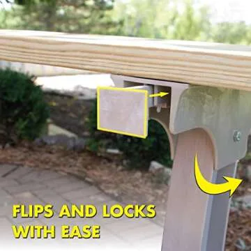 Versatile 2x4basics Flip Top Bench/Table for Any Space