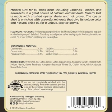 Higgins 466021 Bird Food Formula for Vibrant Birds