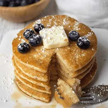 Keto Pancake & Waffle Mix by Keto and Co | Fluffy, Gluten Free, Low Carb Pancakes | 2.0g Net Carbs per Serving | No Sugar Added | Diabetic & Keto Friendly | Makes 30 Pancakes