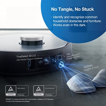 ECOVACS DEEBOT X1 Omni Robot Vacuum with Self-Cleaning Station