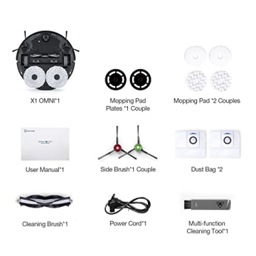ECOVACS DEEBOT X1 Omni Robot Vacuum with Self-Cleaning Station
