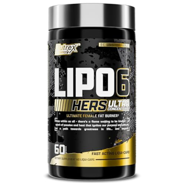 Nutrex Research Lipo-6 Black Hers Ultra Concentrate | Weight Loss Pills for Women | Fat Burner, Appe...
