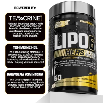 Nutrex Lipo-6 Black Hers Fat Burner for Women