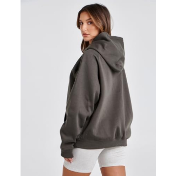 Lauweion Women's Oversized Fleece Hoodie Sweatshirt