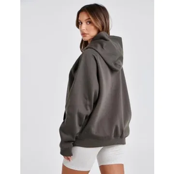 Lauweion Women's Oversized Fleece Hoodie Sweatshirt