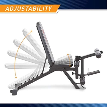 Marcy 6 Position Adjustable Utility Bench with Leg Developer