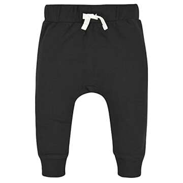 Gerber Baby Boys' Toddler 3-Pack Jogger Pants, Green/Black, 12 Months