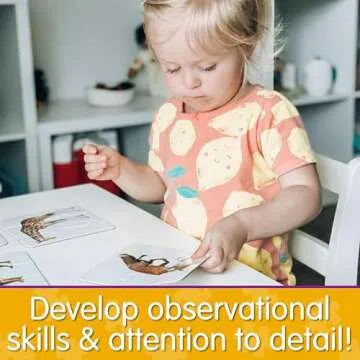 The Learning Journey: Match It! Head to Tail - 20 Self-Correcting Animal-Themed Puzzle Sets - Matching Puzzles for Children Ages 3-6 Years (40 Pieces), White