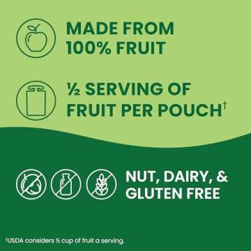 GoGo squeeZ Applesauce and Fruit Puree, Apple Apple, 3.2 oz (Pack of 4), Unsweetened Fruit Snacks for Kids, Gluten Free, Nut Free and Dairy Free, Recloseable Cap, BPA Free Pouches