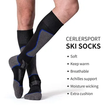 CS CELERSPORT Ski Socks for Ultimate Winter Comfort