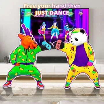 Wrist Strap for Switch Just Dance 2025 2024 2023 2022 2021 2020 2019 Boxing Design (Free The Hands,Dance Freely with Rhythm) More Fun to The Dance