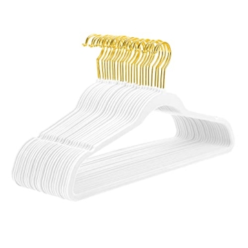MIZGI Velvet Huggable Hangers - Elegant Slimline Design