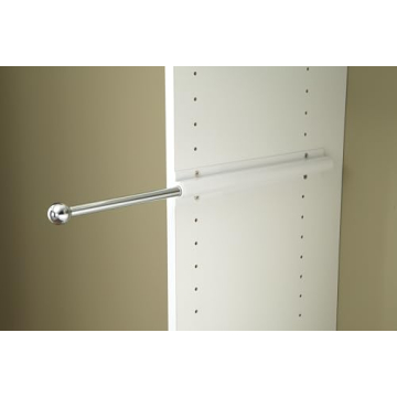 Easy Track 12 Inch Sliding Wardrobe Rod for Closet Organizing