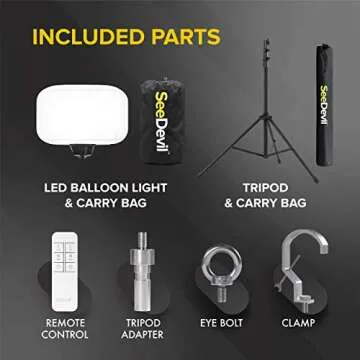 SeeDevil 150 Watt LED Balloon Light Kit for All Occasions