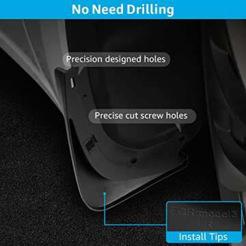 Motrobe Model 3 Mud Flaps - No Drilling Required Protection