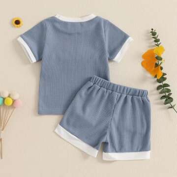 Amnnchya Toddler Floral Summer Outfit for Girls