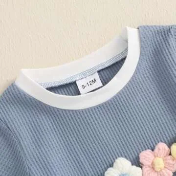 Amnnchya Toddler Floral Summer Outfit for Girls