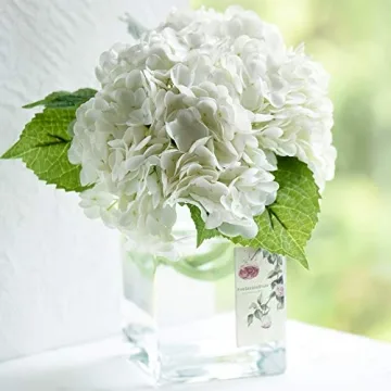 Lifelike FiveSeasonStuff Silk Hydrangea Flowers for Arrangements