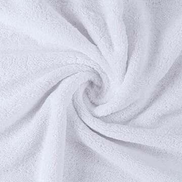 Utopia Towels 4 Pack Premium Bath Towels Set, 27 by 54 Inches, 100% Ring Spun Cotton 600GSM, Lightweight and Highly Absorbent Quick Drying Towels, Perfect for Daily Use, White