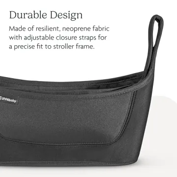 UPPAbaby Carry-All Parent Organizer Fits on Vista, Cruz, Minu, G-Series Strollers Secure Zippered Pocket + Beverage Compartments