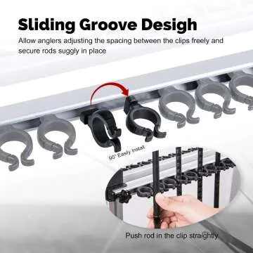 Goture Fishing Rod Holder - 24 Rod Storage Organizer