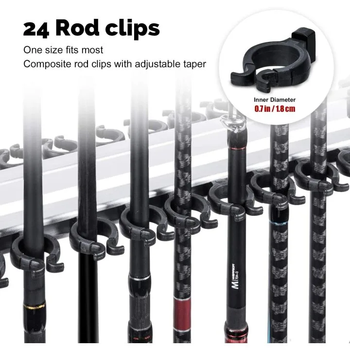 Goture Fishing Rod Holder - 24 Rod Storage Organizer