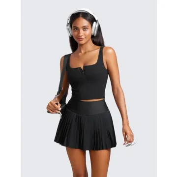 Buy CRZ YOGA High Waisted Pleated Tennis Skirt