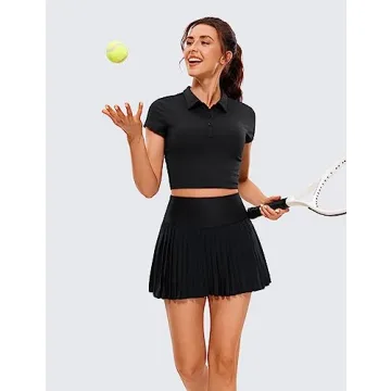 Buy CRZ YOGA High Waisted Pleated Tennis Skirt