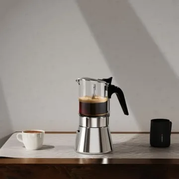 SIXAQUAE Moka Induction Espresso Maker for Coffee Lovers