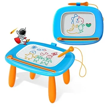 Kikidex Magnetic Drawing Board, Toddler Girl Toys for 1-2 Year Old, Doodle Board Pad Learning and Ed...