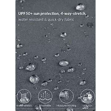 BALEAF Women's Hiking Pants Quick Dry Water Resistant Lightweight Joggers Pant for All Seasons Elastic Waist Deep Gray Size S