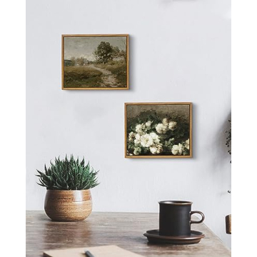 VIYYIEA Vintage Framed Wall Art for Serene Spaces
